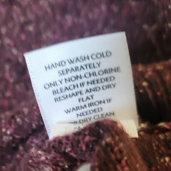 J. Jill Wool Blend Cardigan Sweater Mauve/ Plum Size X-Large - Picture 12 of 12